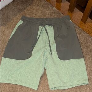 Men's LuluGreen and Gray Shorts